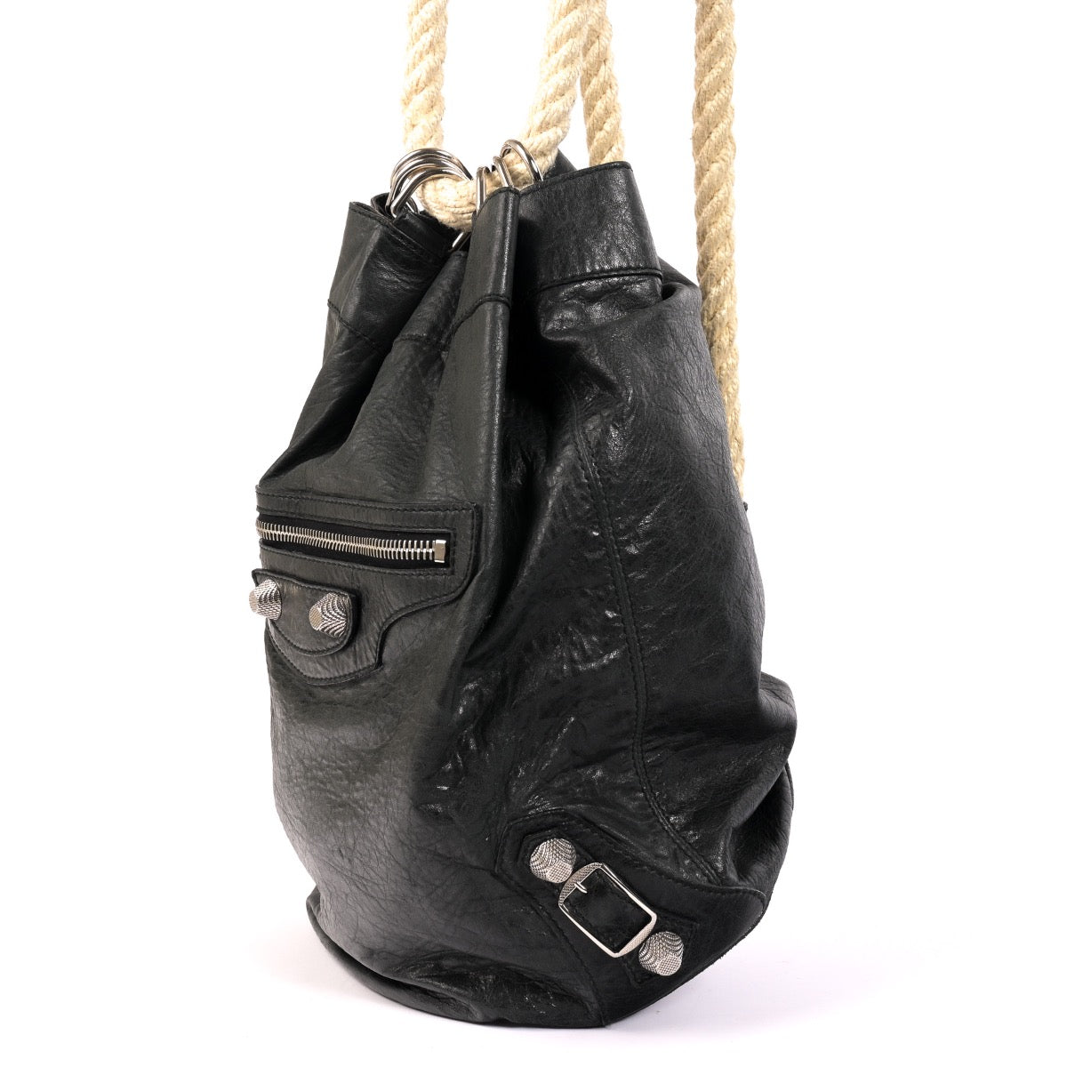 Shop an authentic second hand Balenciaga Black Leather Backpack on Labellov.com
