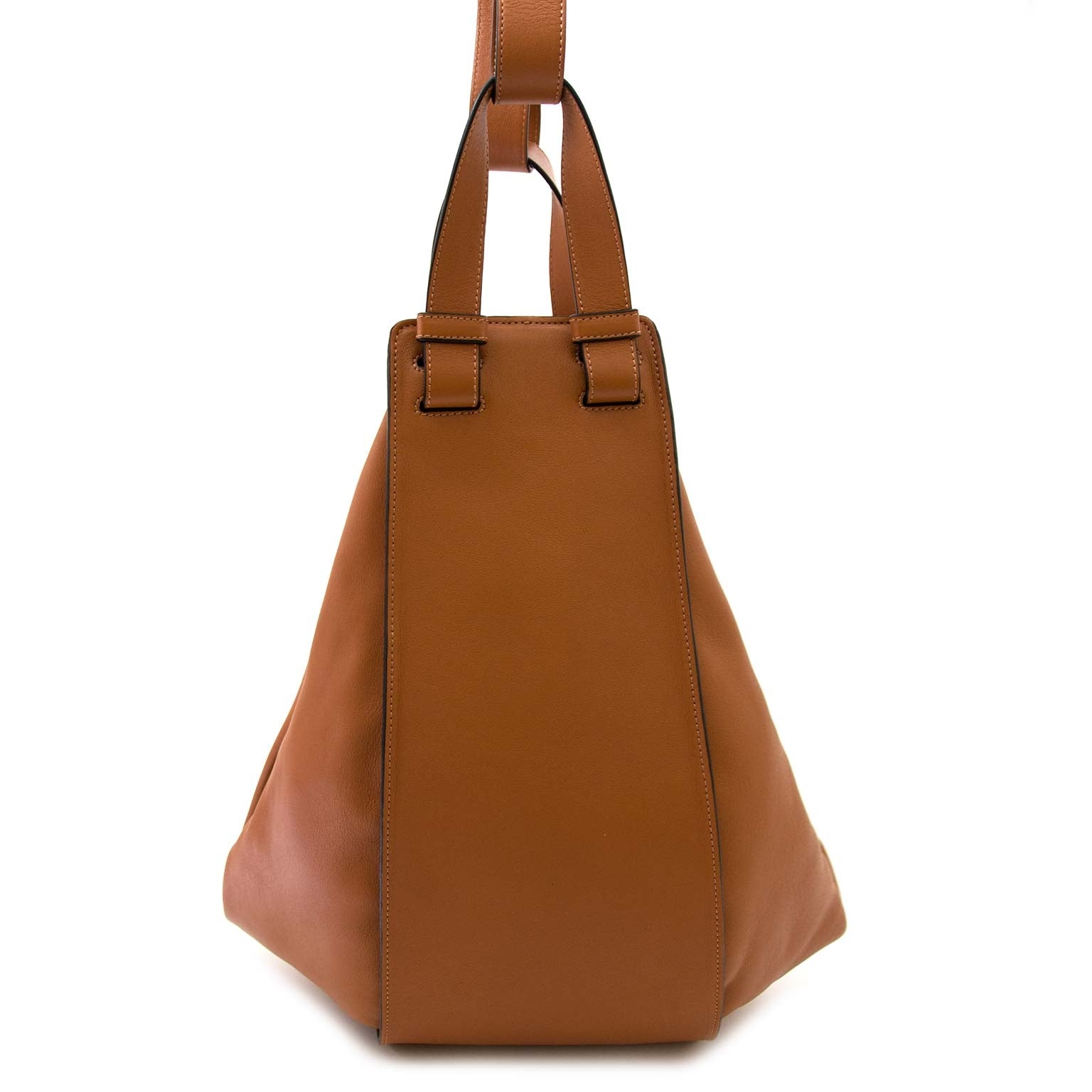 safe online shopping at labellov vintage fashion webshop belgium with loewe large hammock bags tan