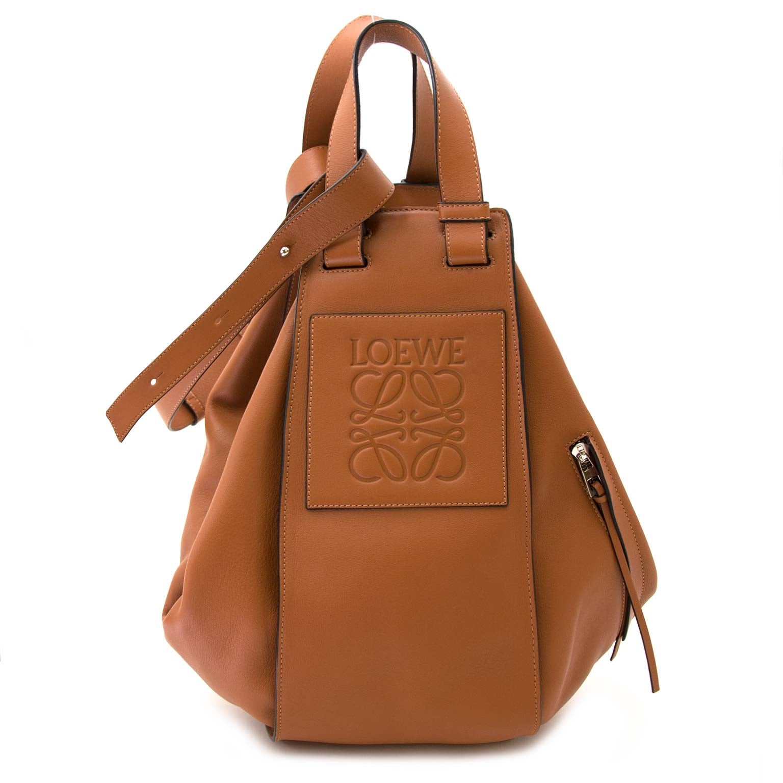 Buy authentic loewe large tan hammock bag now online at labellov vintage fashion webshop belgium
