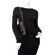 koop online aan de beste prijs Vintage Loewe Brown Croco Clutch