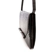 skip the waitinglist get your hands on Vintage Loewe Brown Croco Clutch