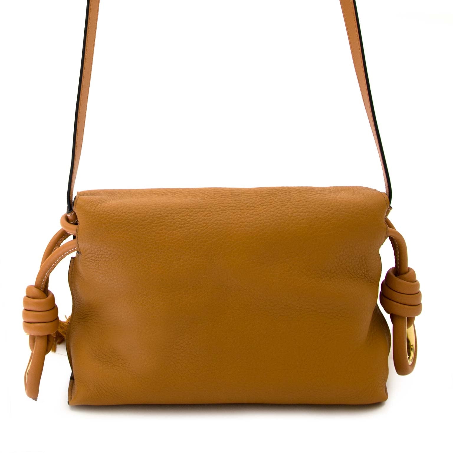 koop authentieke loewe flamenco caramal flap tas nu online bij labellov vintage mode webshop belgië