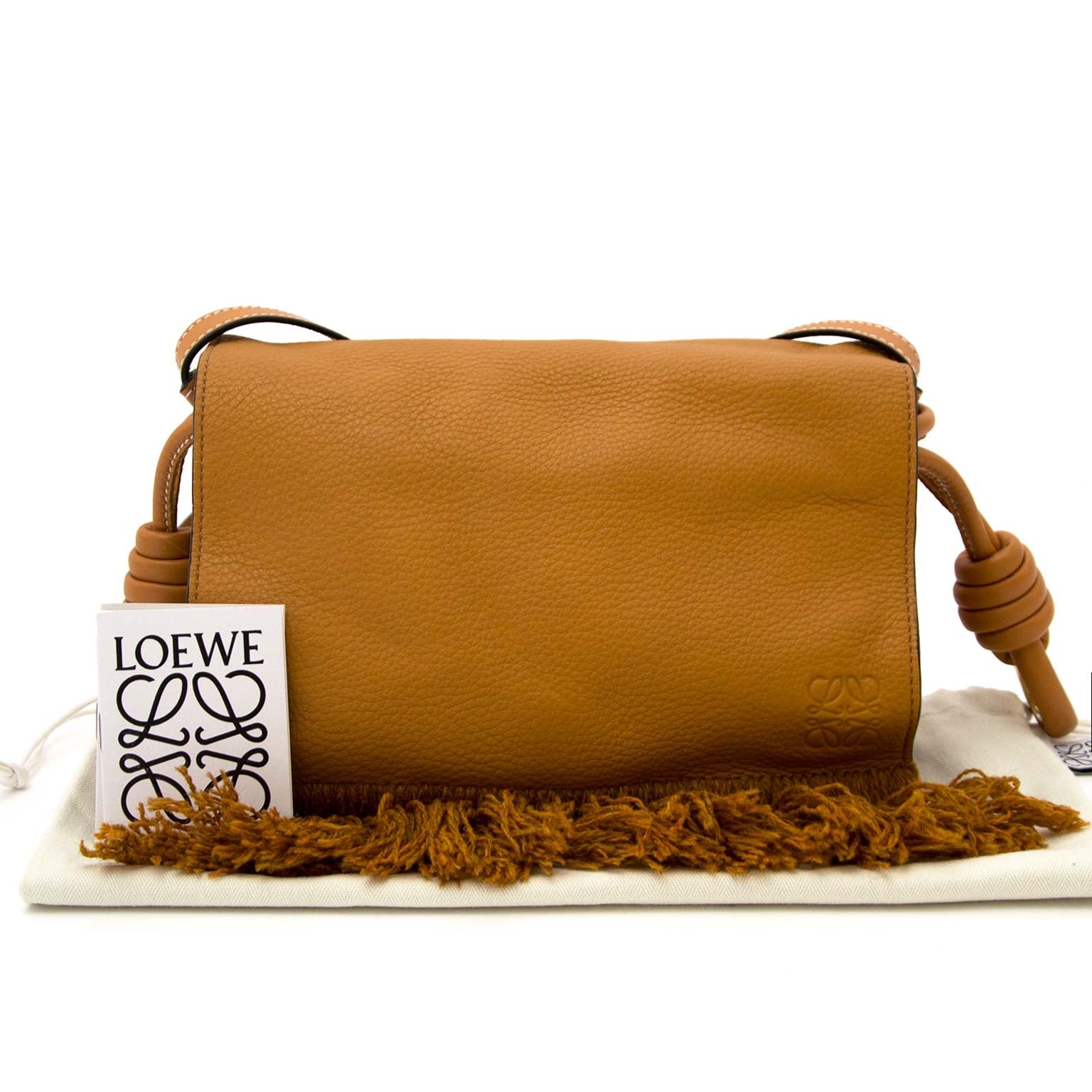 buy authentic loewe flamenco caramel flap bag online at labellov vintage fashion webshop belgium