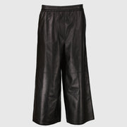 Authentic second-hand Loewe Black High Waist Wide Fit Culotte From Lamb Leather on labellov.com