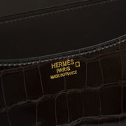 Hermès Constance III 24 Poche Dos Alligator Missi Lisse Maccasar GHW