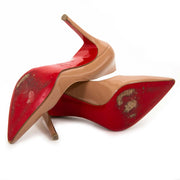 christian louboutin pigalle nude leather pumps now for sale at labellov vintage fashion webshop belgium