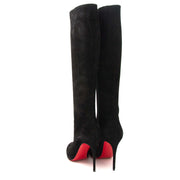 Are you interested in an authentic pair of Christian Louboutin 'Fifi' Black Suede Boots
