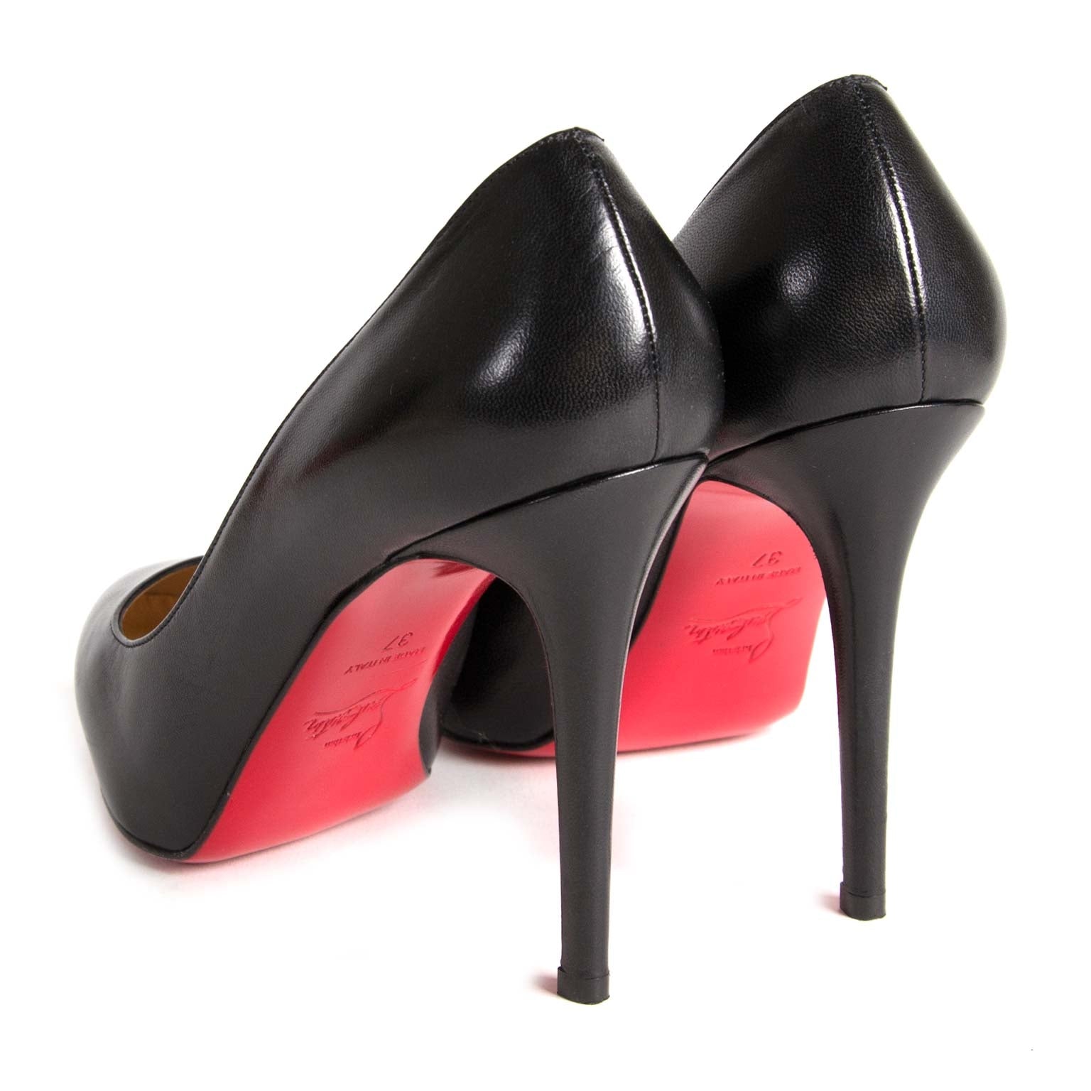 buy Christian Louboutin Black Simple Pump - Size 37 at labellov for the best price