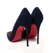 christian louboutin blue suede kate pumps now for sale at labellov vintage fashion webshop belgium