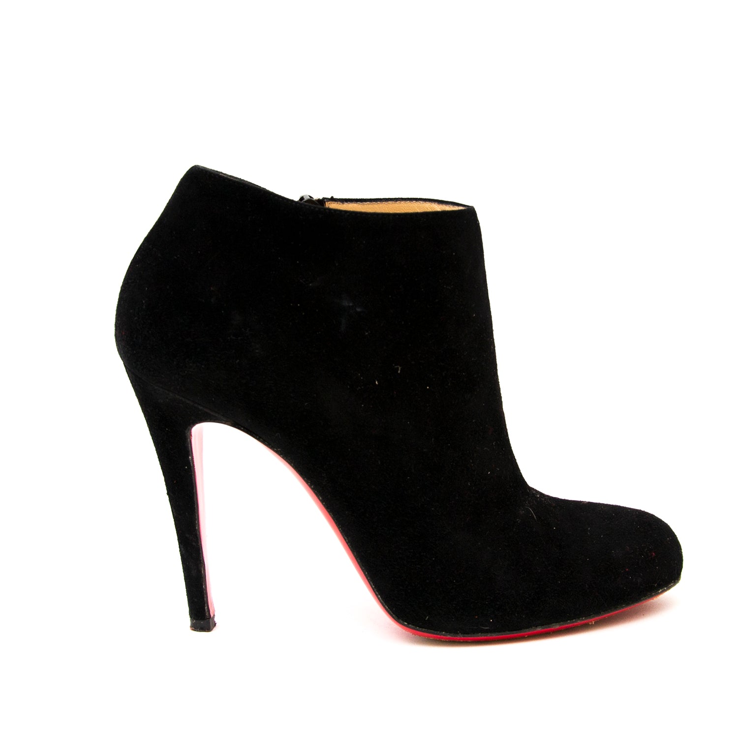 Christian Louboutin Black Suede Bellissima Ankle Booties