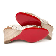 Christian Louboutin Snakeprint Wedge python sleehak