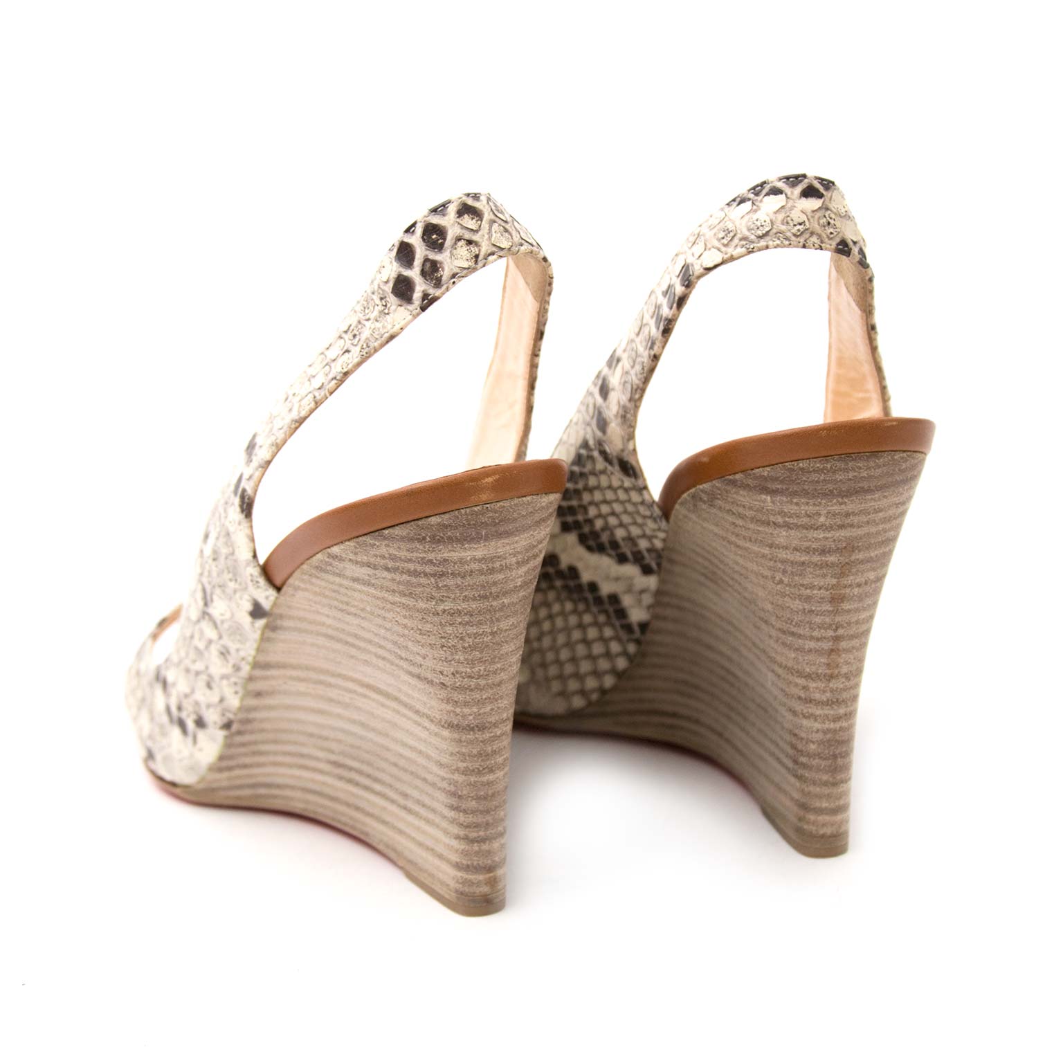 Christian Louboutin Python Wedge - size 40