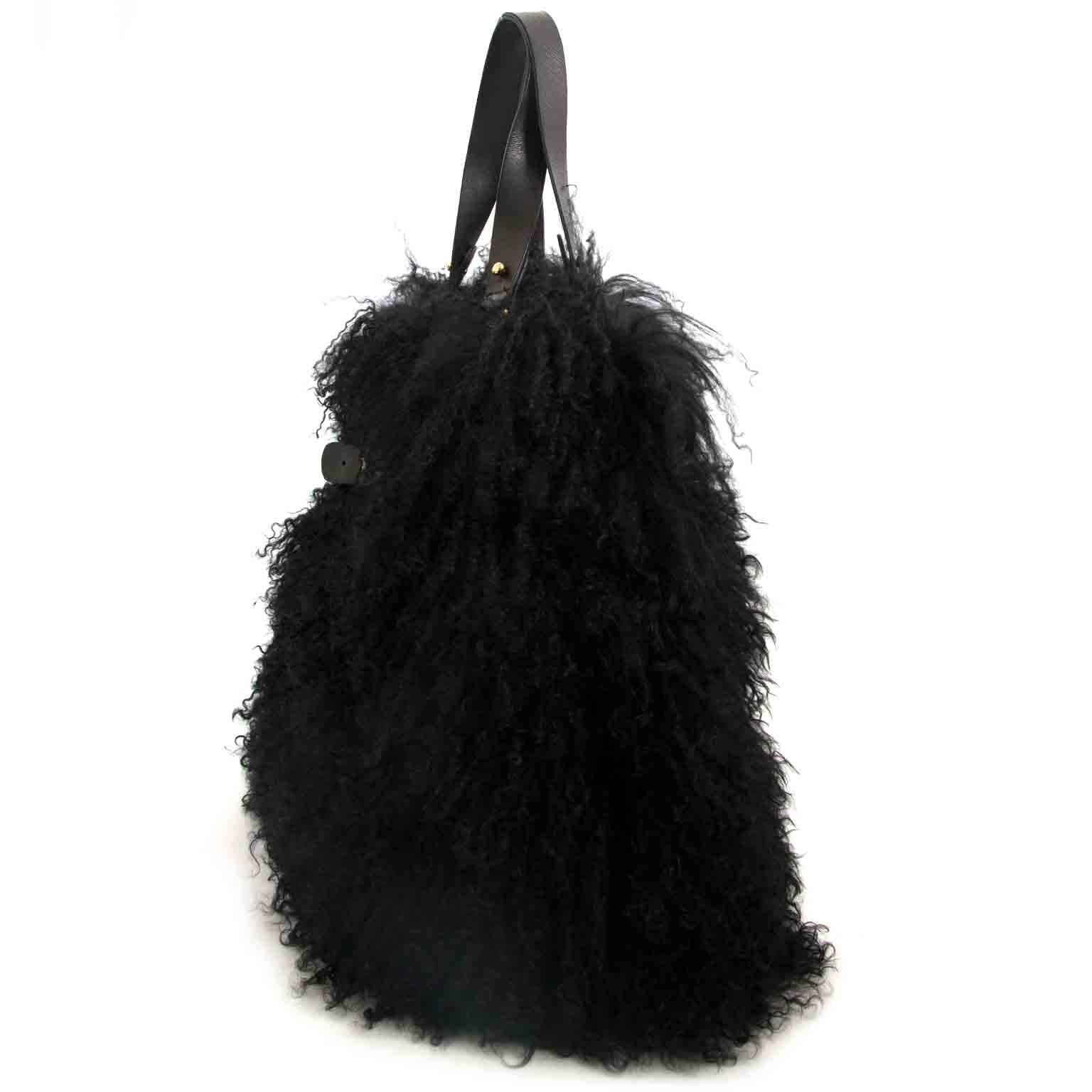 christian louboutin sybil nappa mongolian sheep shoulder bag now for sale at labellov vintage fashion webshop belgium