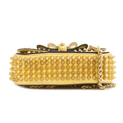 Gold Louboutin bag at Labellov Antwerp. Safe online shopping.