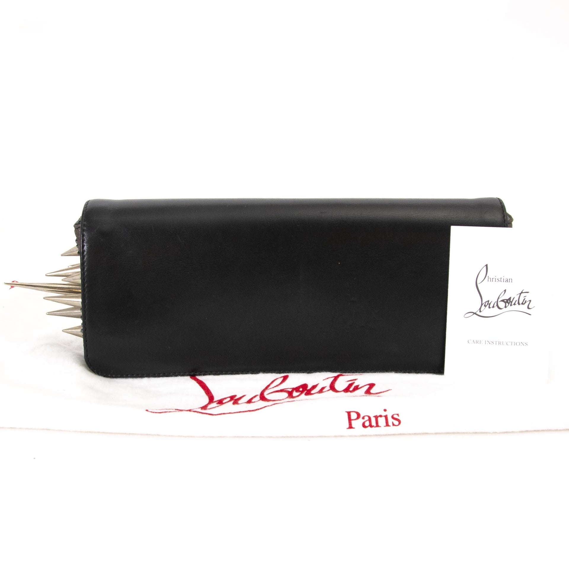 Christian Louboutin Spiked Marquise Clutch Bag for sale online