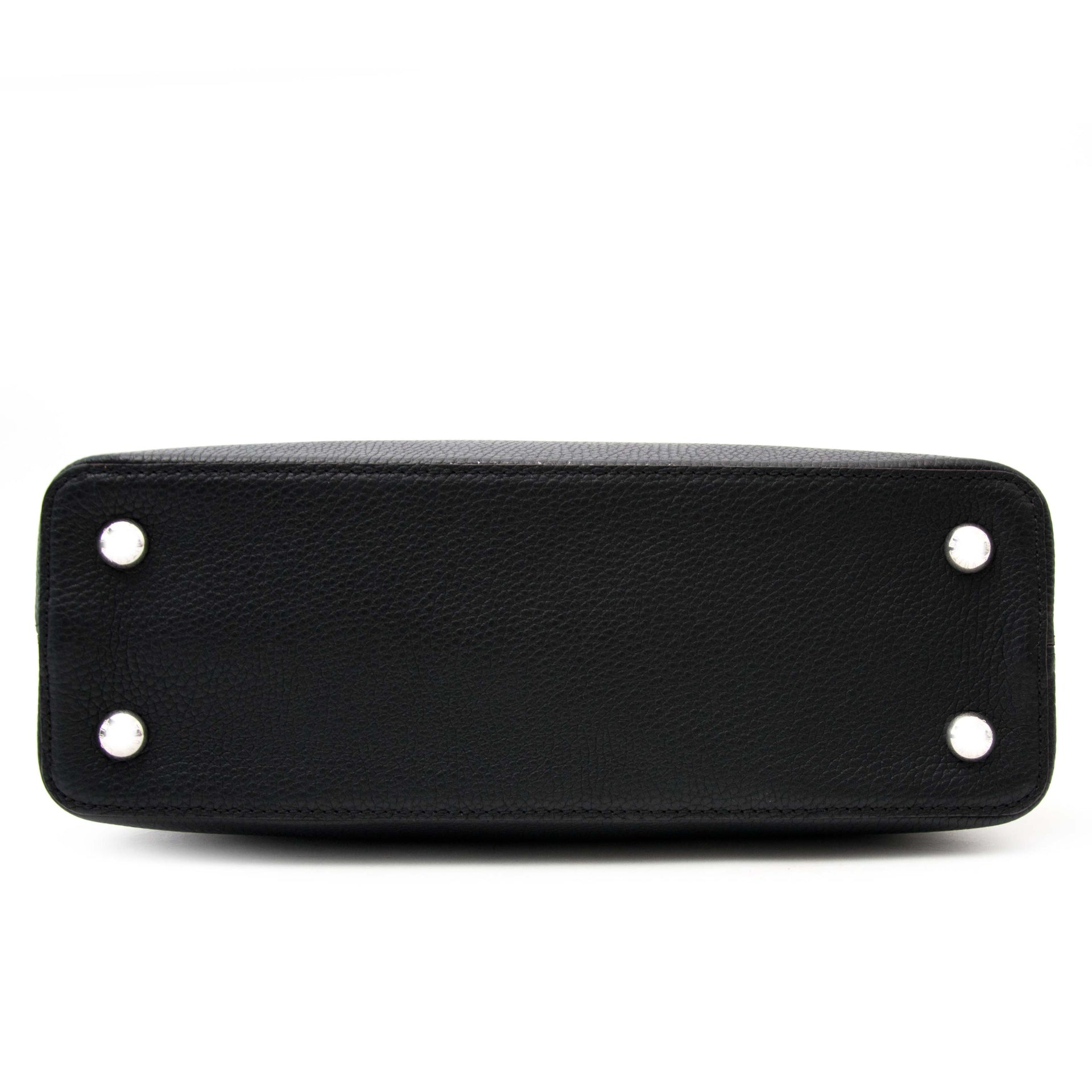 Louis vuitton capucine pm taurillon black now online at labellov.com