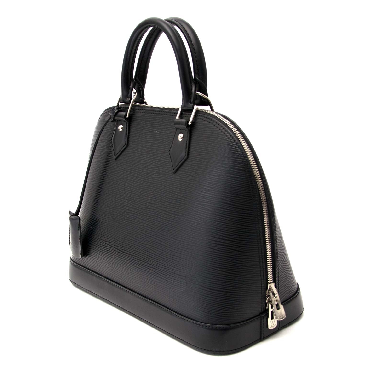 Louis Vuitton Black Alma PM Epi Leather Bag Buy authentic designer Louis Vuitton secondhand bags at Labellov at the best price. Safe and secure shopping. Koop tweedehands authentieke Louis Vuitton LV tassen bij designer webwinkel labellov.
