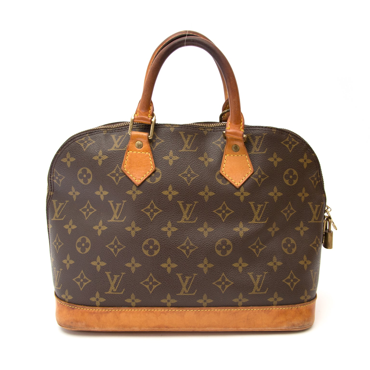 only 100% authentic designer bags in vintage tan condition Vintage Louis Vuitton PM Alma