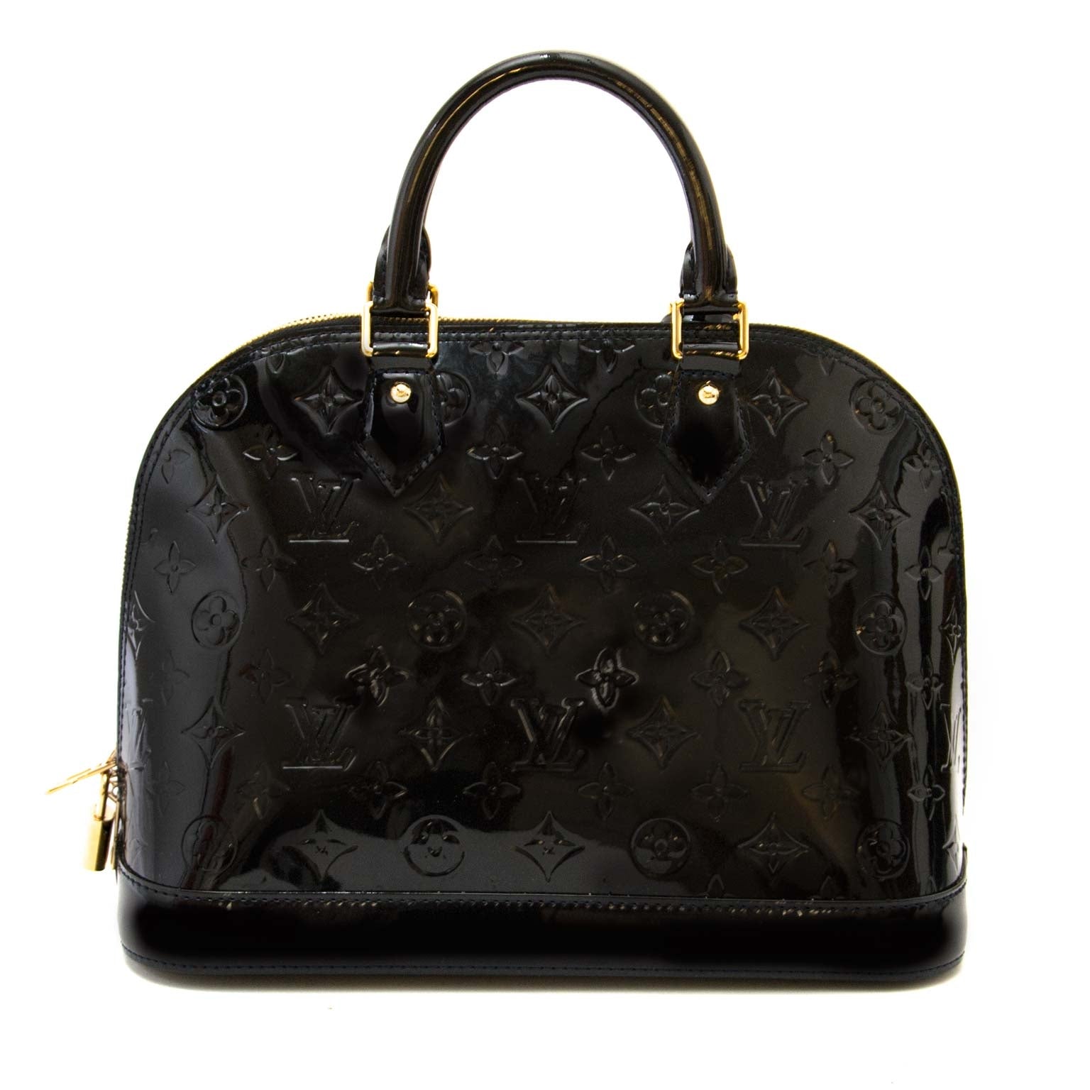 Louis Vuitton Black Alma Monogram Vernis PM – Labellov