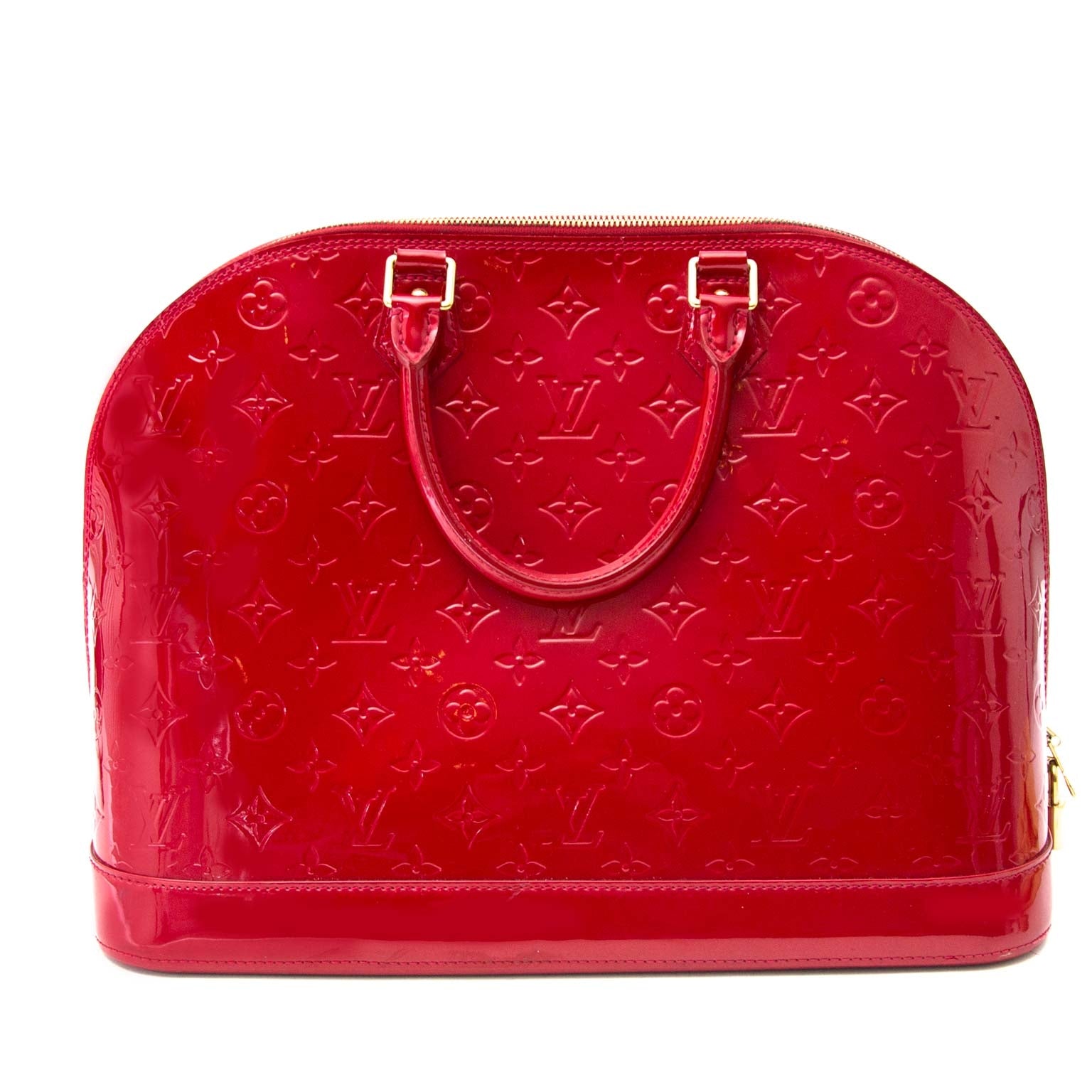 acheter en ligne pour le meilleur prix Louis Vuitton Alma Cherry Monogram Vernis MM