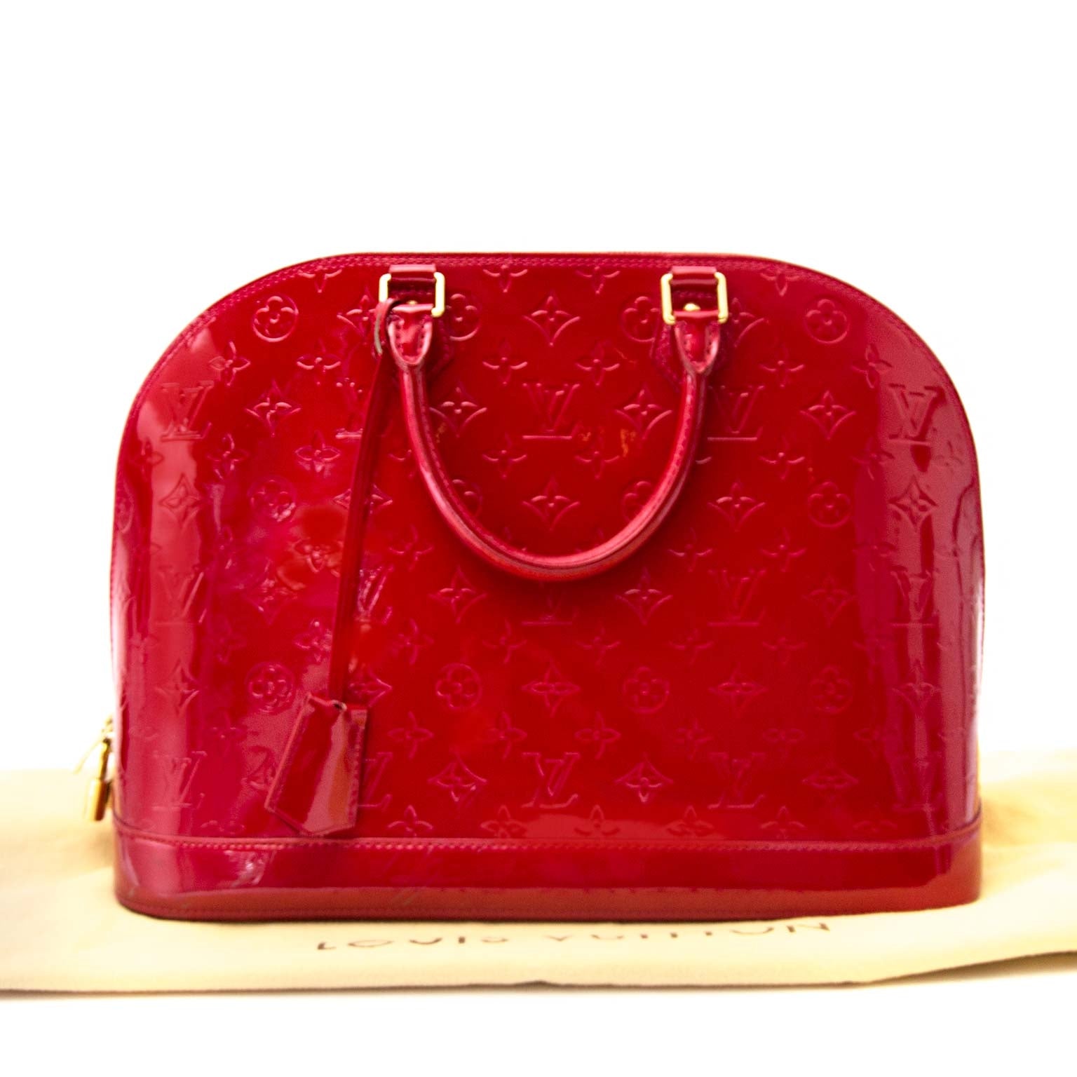 koop online tegen de beste prijs Shop safe online your secondhand Louis Vuitton Alma Cherry Monogram Vernis MM