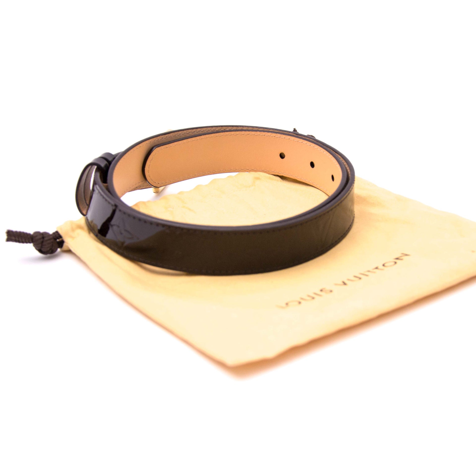 Louis Vuitton Monogram Amarante Vernis Belt