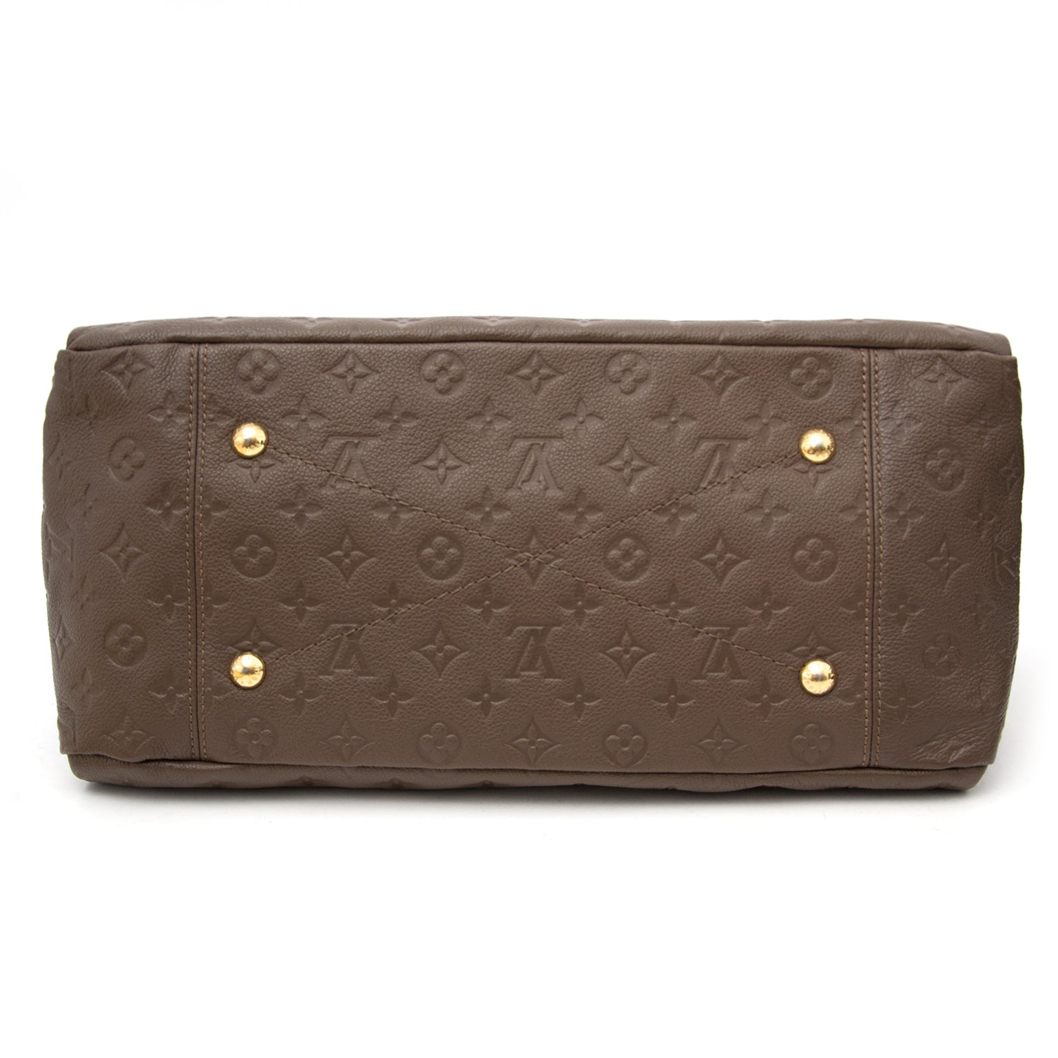 shop safe online your 100% authentic Louis Vuitton Taupe Artsy Bag