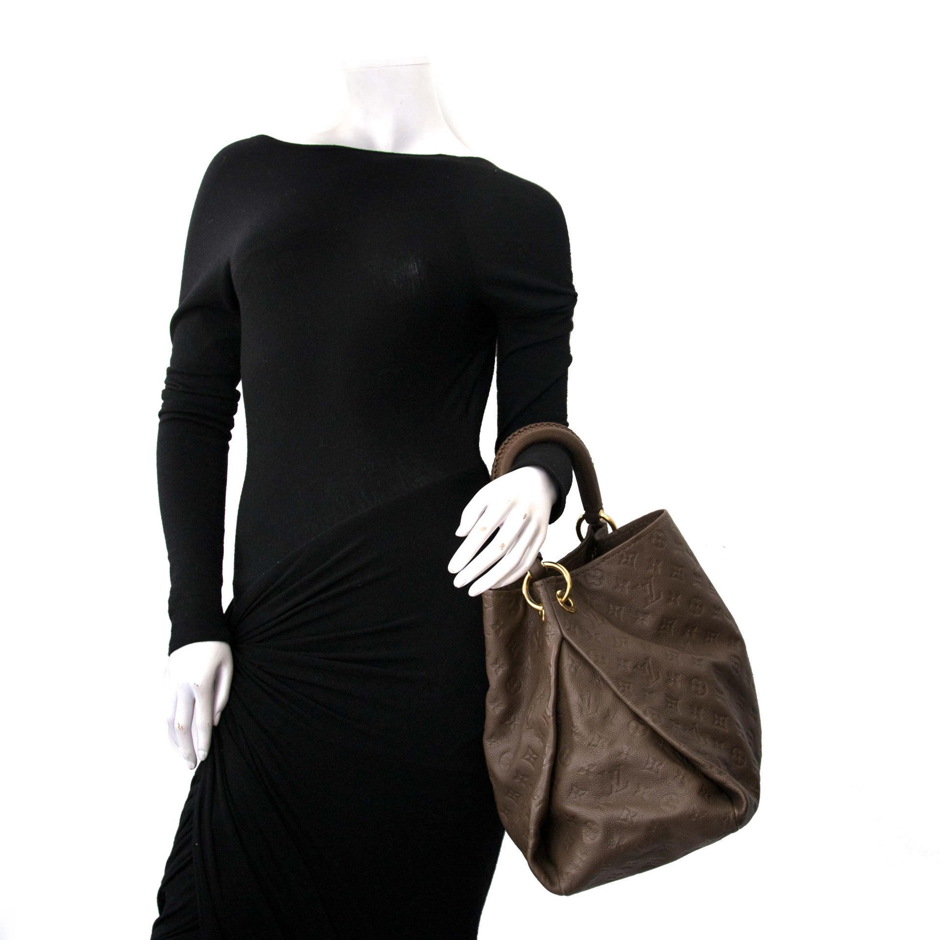 Louis Vuitton Artsy Brown Monogram Embossed Buy authentic secondhand Louis Vuitton at the right price at LabelLOV vintage designer webshop. Safe and secure online shopping. Koop authenthieke tweedehands Louis Vuitton handtassen aan de juiste prijs bij Lab