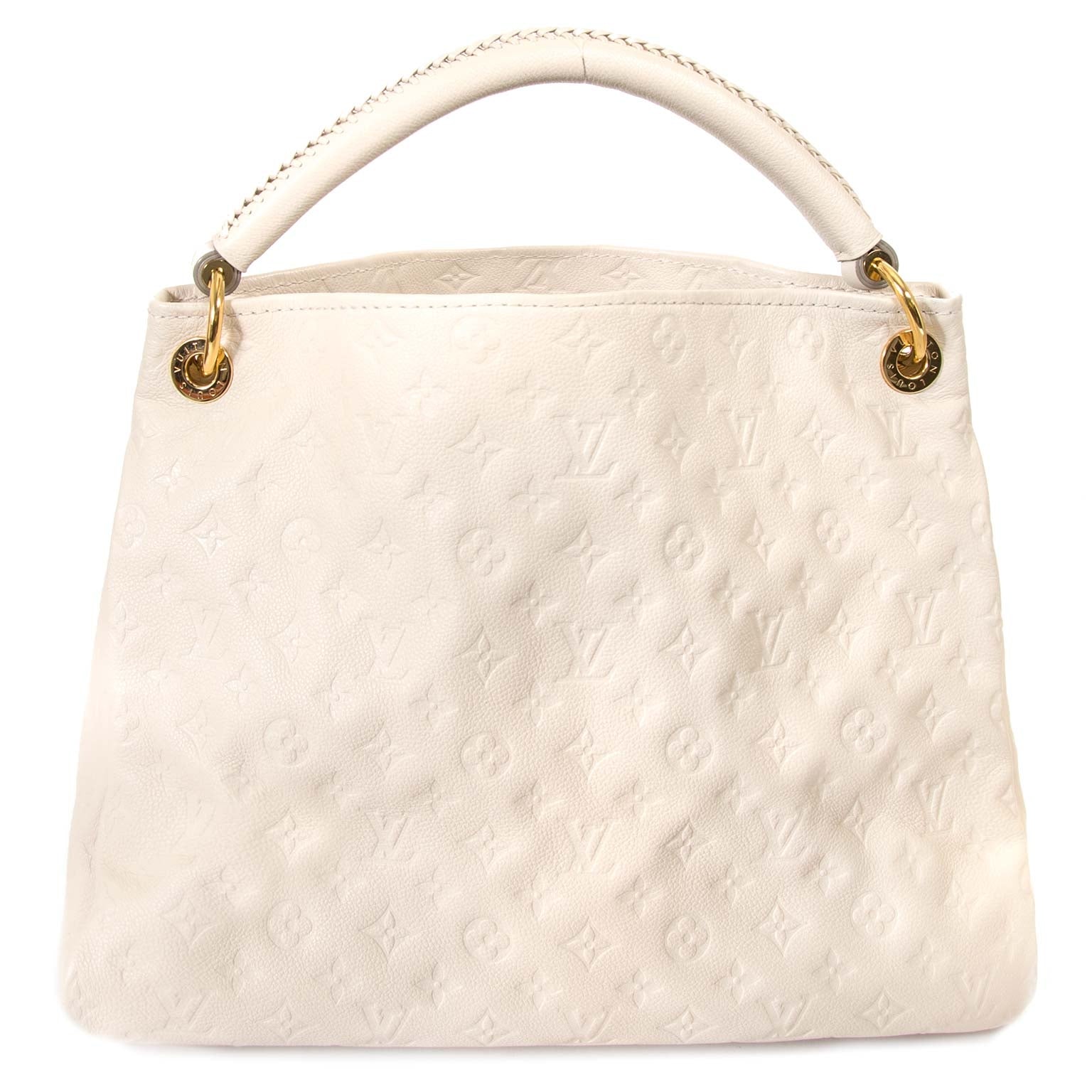 louis vuitton white cream artsy mm bag now for sale at labellov vintage fashion webshop belgium