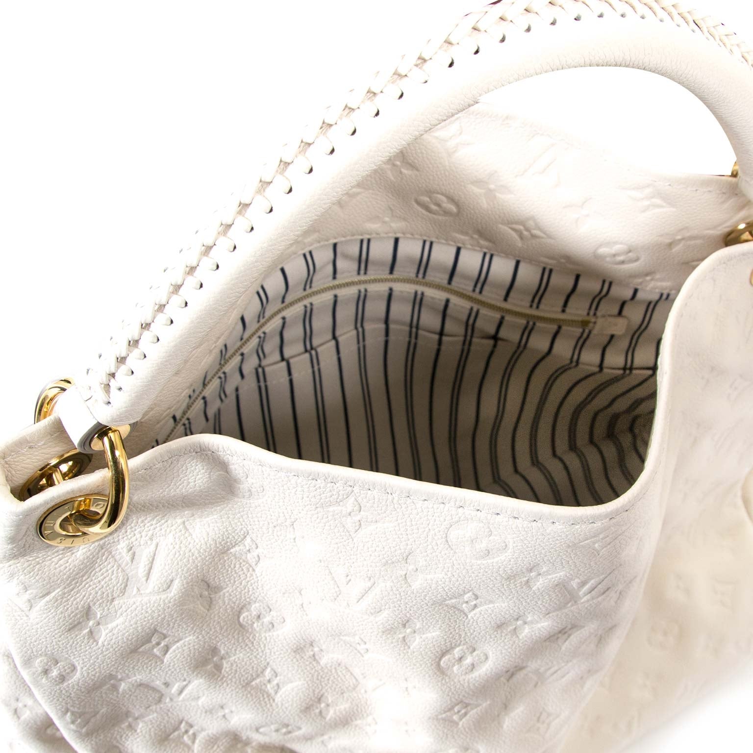 louis vuitton wit ecru artsy mm tas nu te koop bij labellov vintage mode webshop belgië