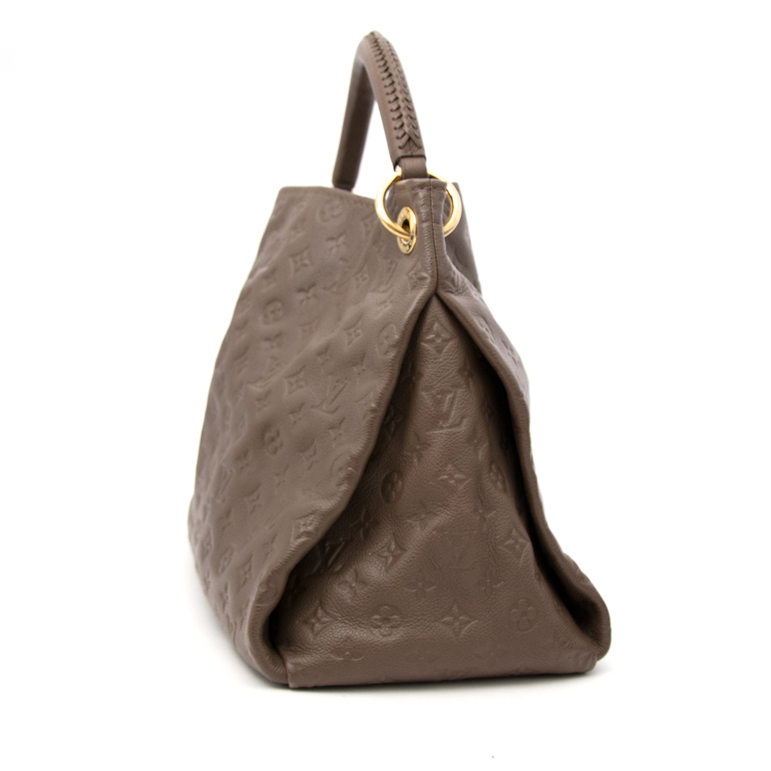 shop safe online your 100% authentic Louis Vuitton Taupe Artsy Bag