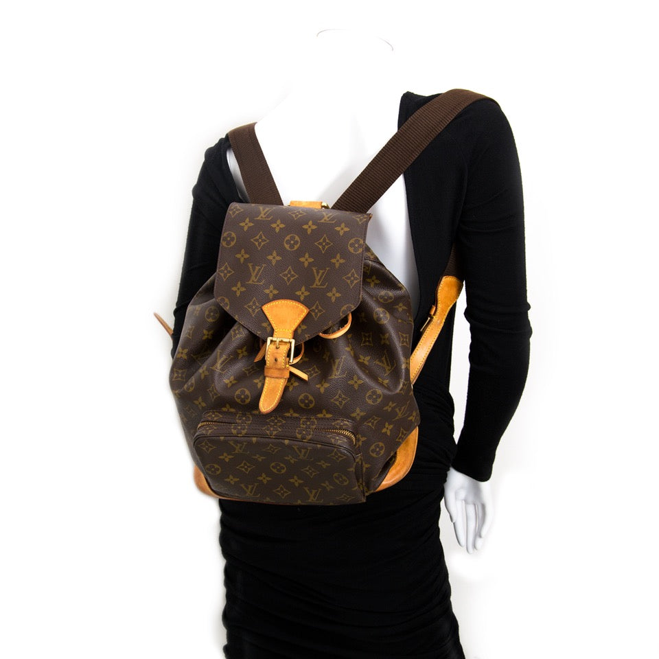 shop your designer Louis Vuitton Montsouris Backpack online world wide shipping real real secondhand luxury