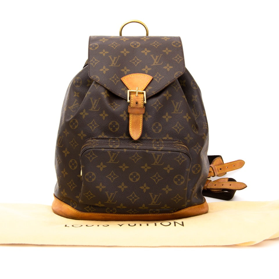 shop safe online at the best price Louis Vuitton Montsouris Backpack like new