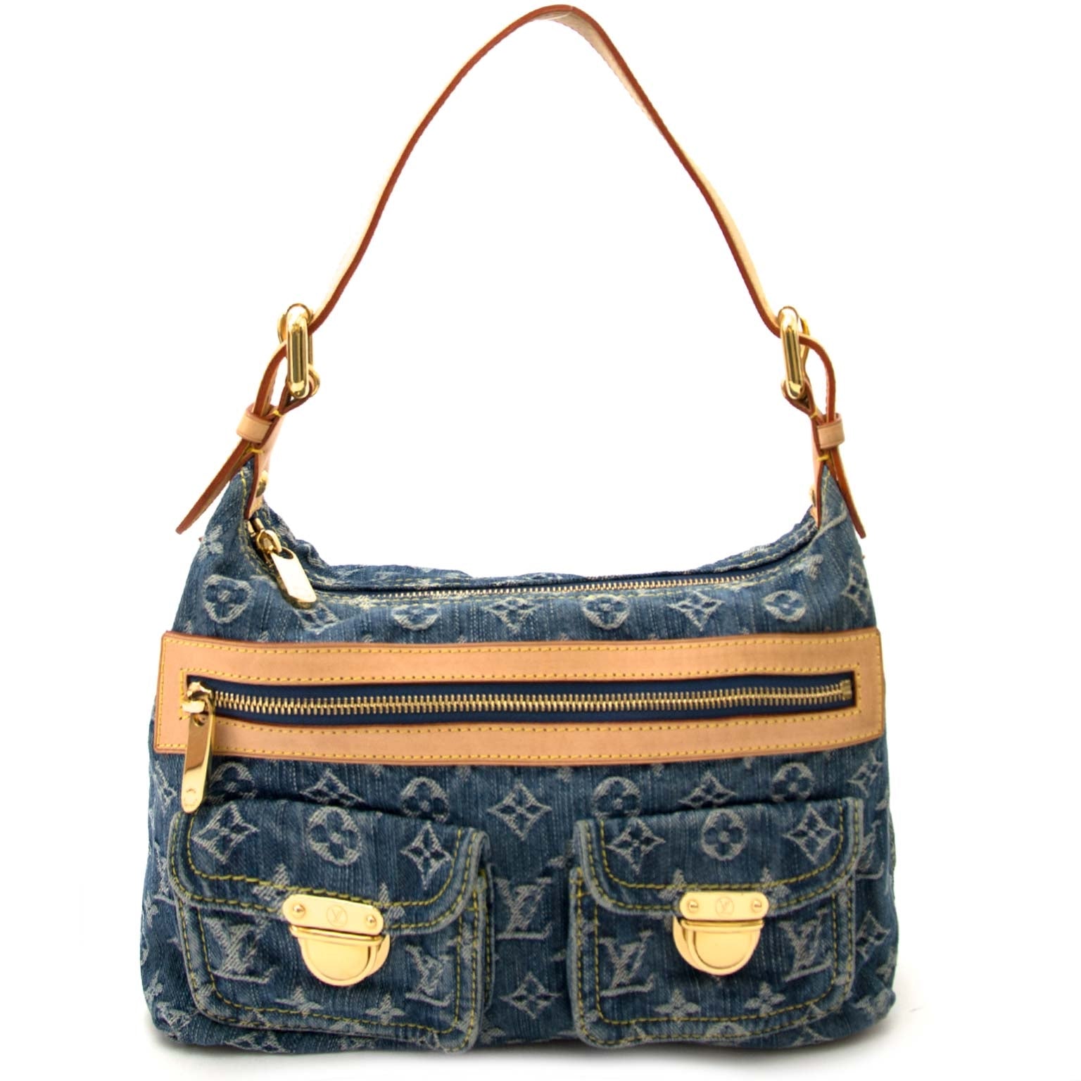 koop Louis Vuitton Demin Baggy Monogram PM bij labellov en betaal veilig online