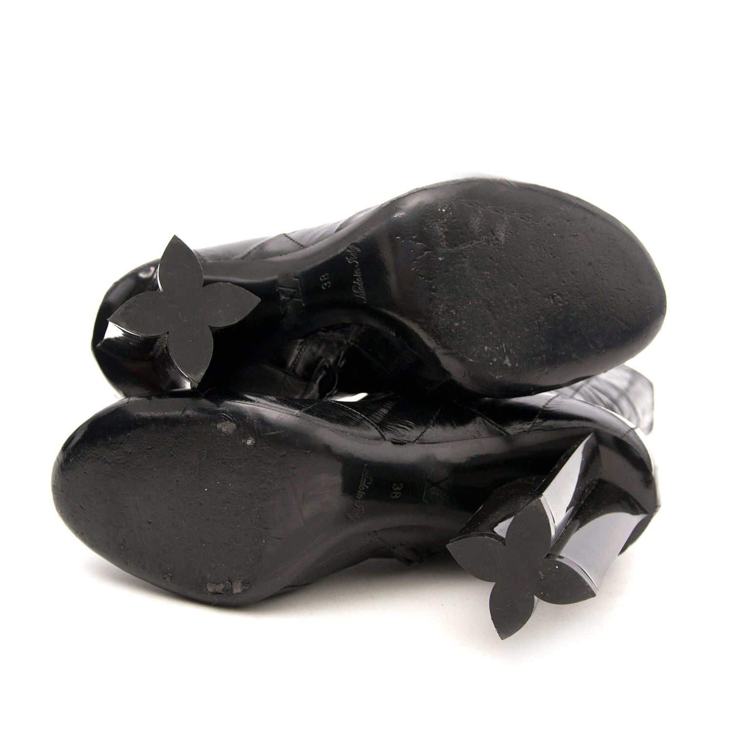 Demi-botte Louis Vuitton noire « Instinct » - Taille 38