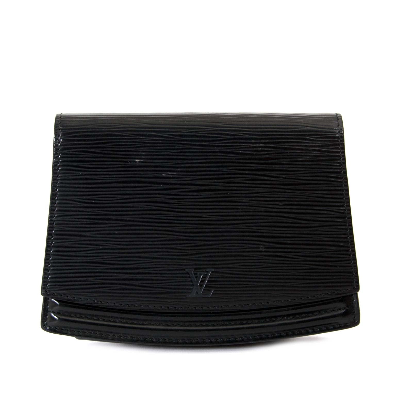 louis vuitton black epi leather belt bag now for sale at labellov vintage fashion webshop belgium