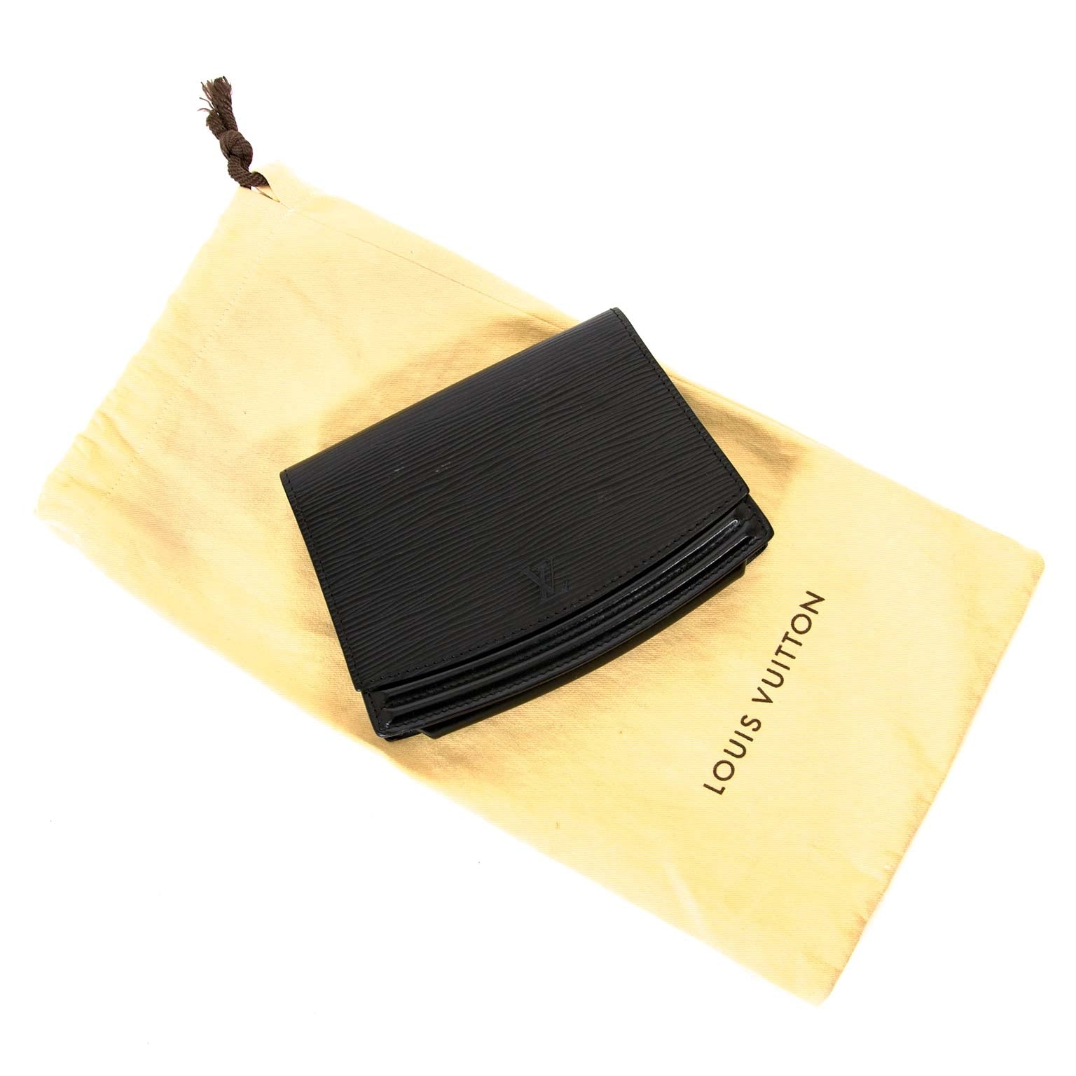 louis vuitton black epi leather belt bag now for sale at labellov vintage fashion webshop belgium