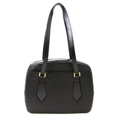 shop safe online secondhand Elegant shoulder bag for everyday use. On the outside is an open slip in pocket and top is secured with double brass zipper. Inside is brown alkantra lining and with one open pocket.