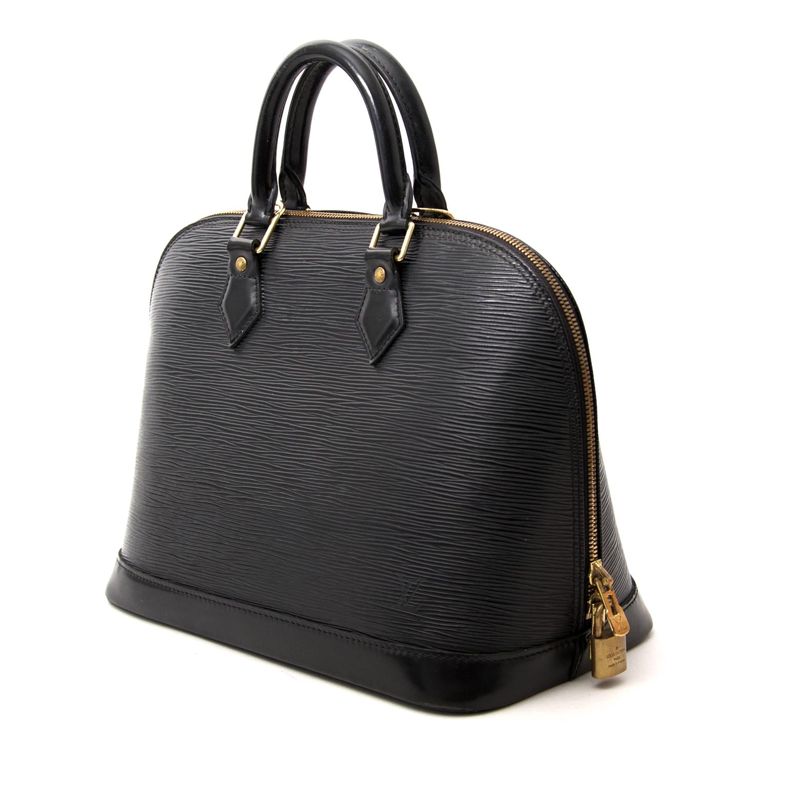Louis Vuitton Alma Black Epi now online at labellov.com for the best price
