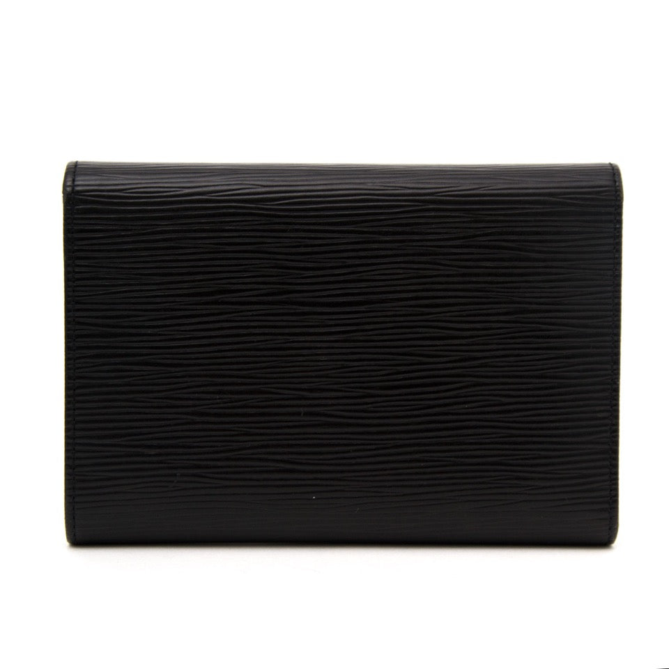 Acheter secure en ligne portefeuille Louis Vuitton Black Epi cuir pour le meilleur prix