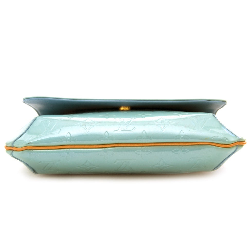100% Louis Vuitton Vernis Epi Thompson Street Baby Blue online for sale