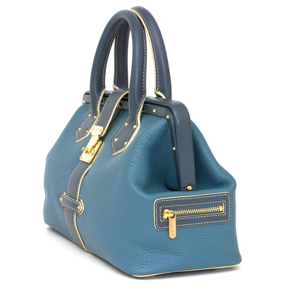 Buy louis Vuitton Suhali L'ingenieux Bicolor blue with doctorscase look at the right price at LabelLOV vintage webshop. Luxe, vintage, fashion. Safe and secure online shopping. Antwerp, Belgium.