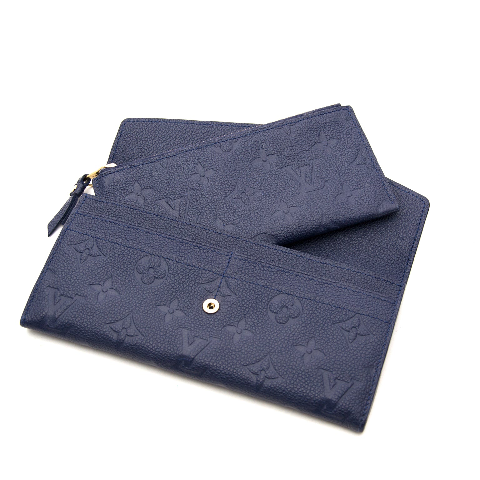 koop veilig online aan de bete prijs net als nieuw Louis Vuitton Curieuse Wallet Monogram Empreinte