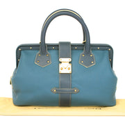 Authentieke Louis Vuitton l'ingenieux blauw dokterstas voor de juiste prijs bij LabelLOV vintage webshop. Louis Vuitton Suhali L'ingenieux bicolor blue shoulder bag.Veilig online winkelen. Luxe, vintage, mode. Antwerpen, België.