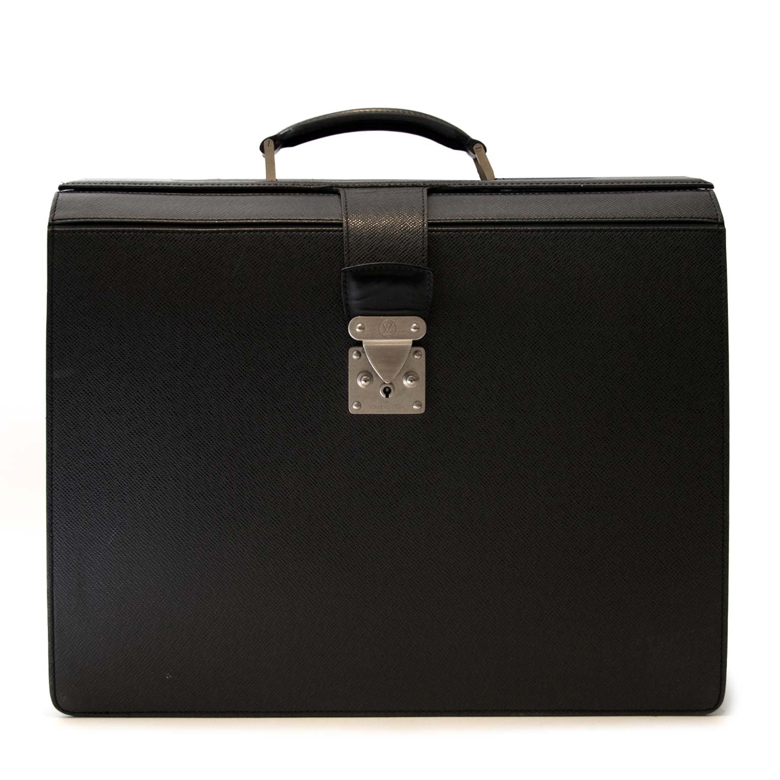 Louis Vuitton Vintage Taiga Briefcase Pilot Case Oural Epicea