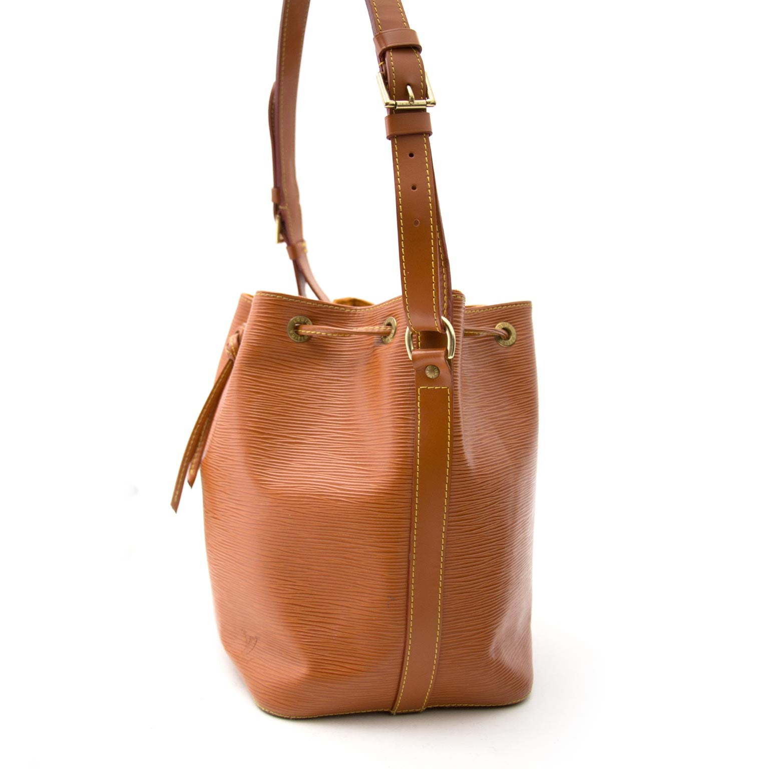 Authentic Louis Vuitton Camel Epi Noé Bag