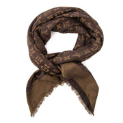 Shop online aan de beste prijs Louis Vuitton Brown Monogram Scarf