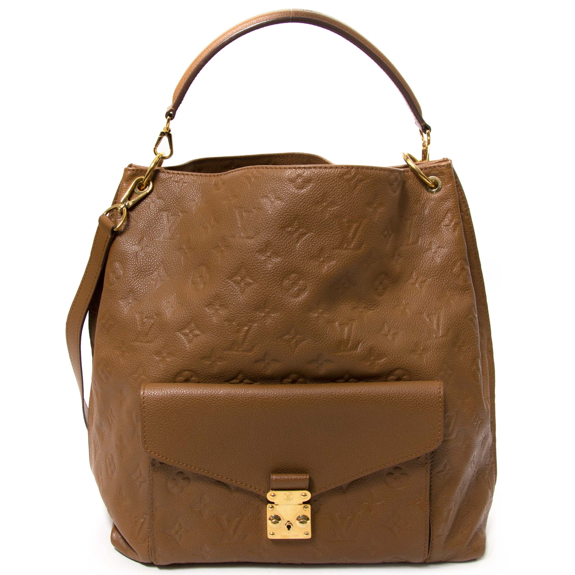 louis vuitton brown monogram empreinte metis bag now for sale at labellov vintage webshop belgium