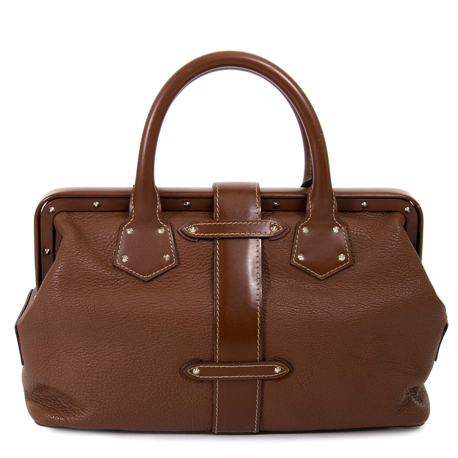 louis vuitton bruine suhali l'ingenieux dokter tas nu te koop bij labellov vintage mode webshop belgië