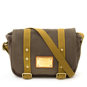 Louis Vuitton canvas kaki schoudertas nu online bij labellov.com